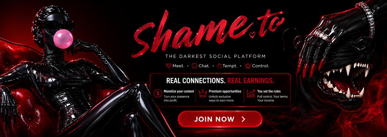 shame.to — The Darkest Social Platform. Join now