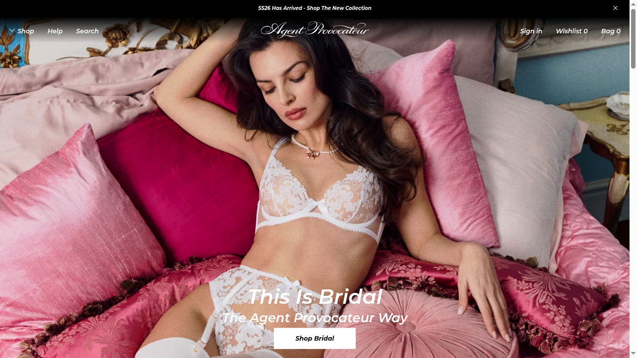 agentprovocateur.com — BDSM & fetish website