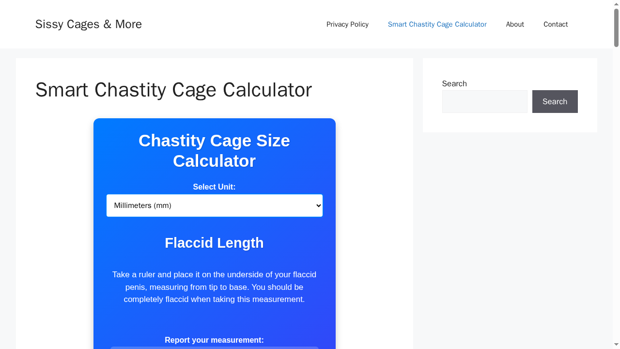 chastitycagesizecalculator.com