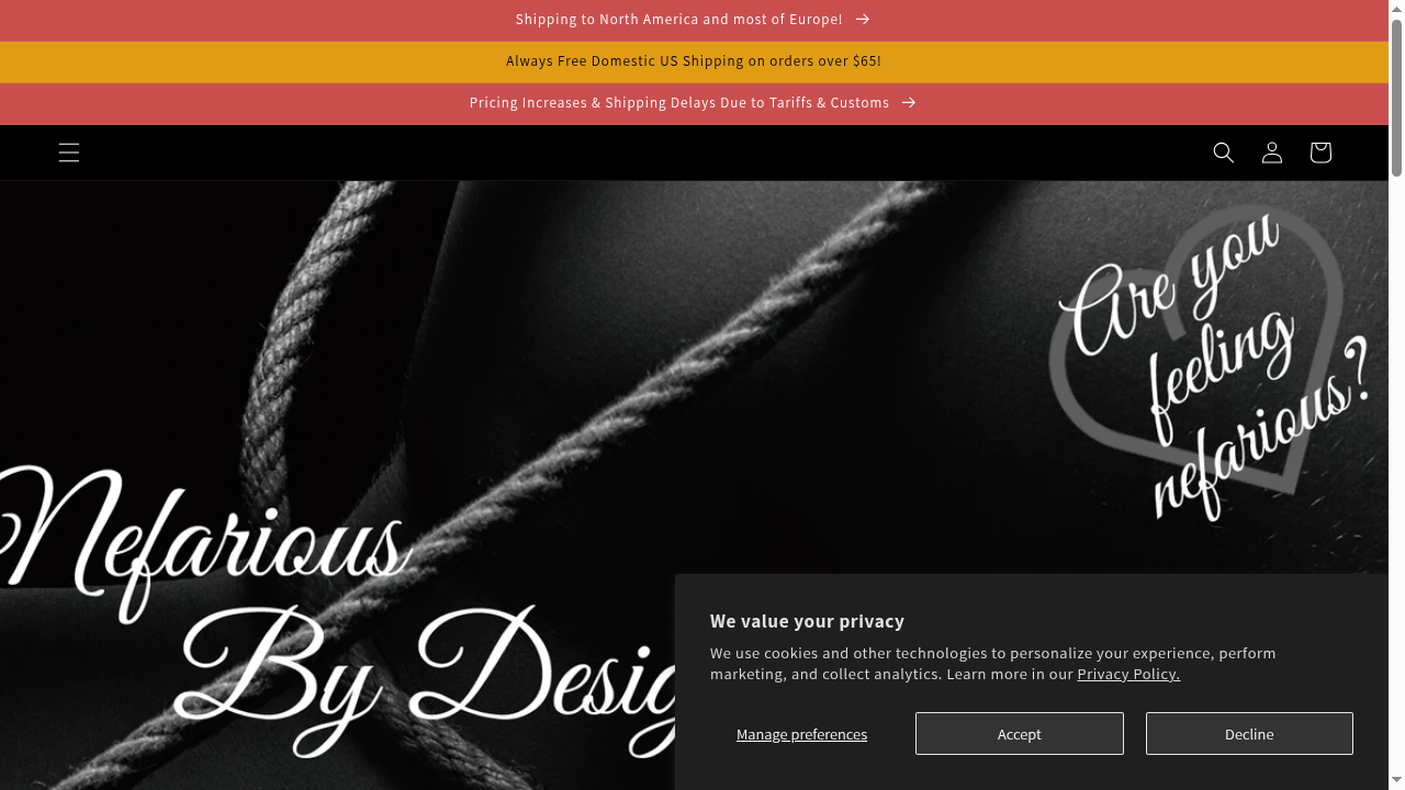 nefariousbydesign.com