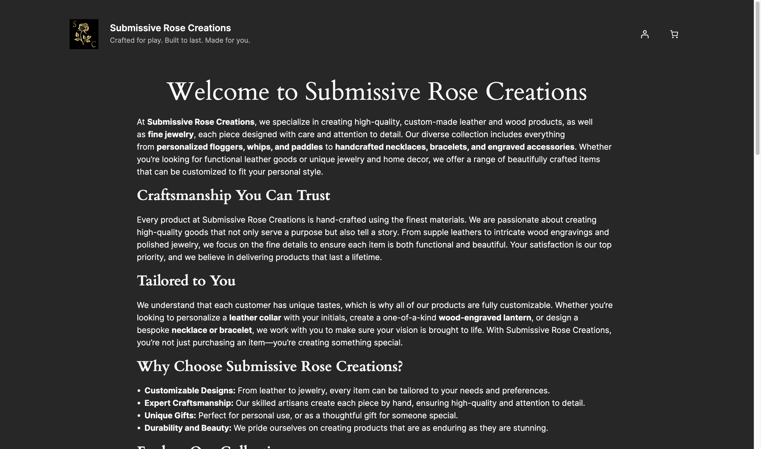submissiverose.com — BDSM & fetish website