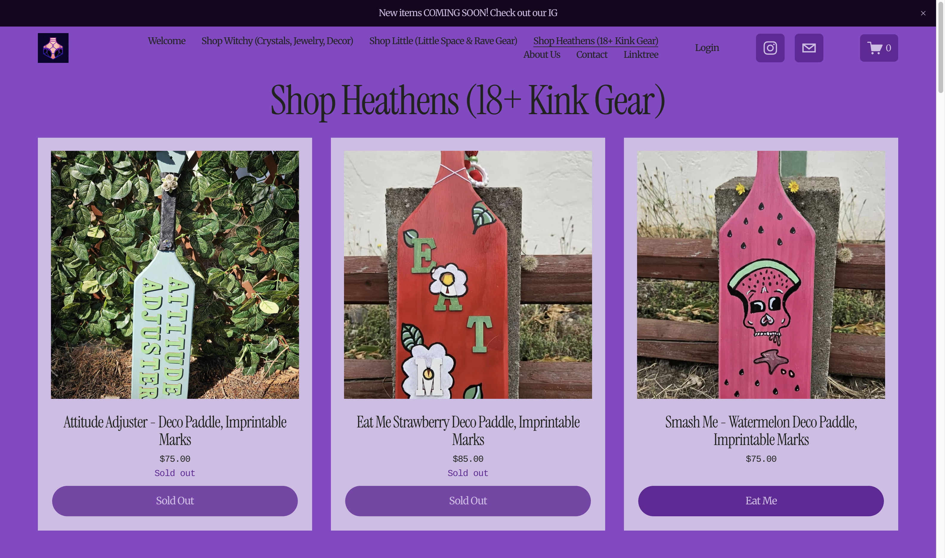 witchylittleheathens.com — BDSM & fetish website